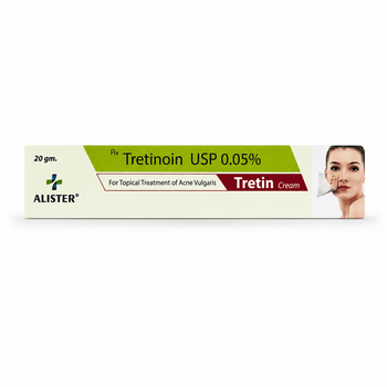 Крем с третиноином 0,05% для кожи из акне Tretin Cream Alister 20 г
