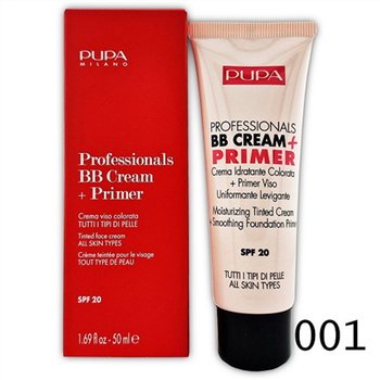 Тональный крем Pupa ВВ Professionals Cream + Primer Tone-Cream для всех типов кожи №001 nude 50 мл