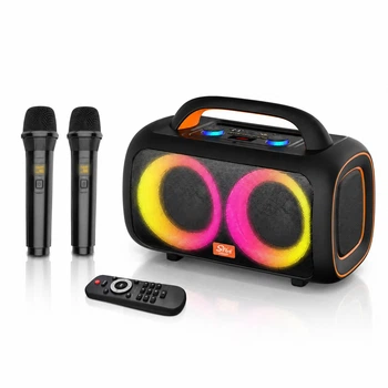 Колонка с микрофонами Sing-e ZQS-L19 караоке колонка портативная Bluetooth колонка 60W беспроводная колонка с микрофонами