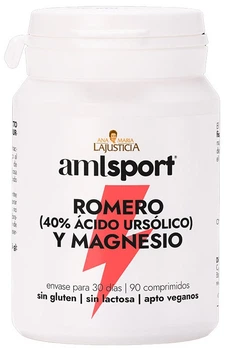 Дієтична добавка Amlsport розмарин + магній 90 таблеток (8436000686036)