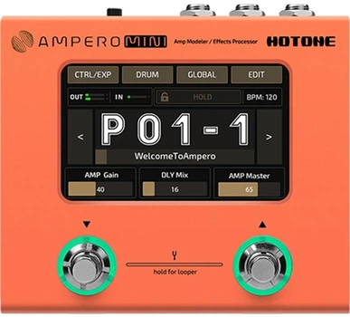 Efekt gitarowy Hotone Audio Ampero Mini OR Orange (SUP_KC69)