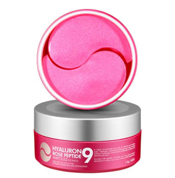 Гідрогелеві патчі з екстрактом троянди і пептидами MEDIPEEL Hyaluron Rose Peptide 9 Ampoule Eye Patch 60 шт (8809409343631)