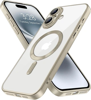 Чехол Fiji Chrome для Apple iPhone 17 с MagSafe и защитой камер матовый Natural Titanium