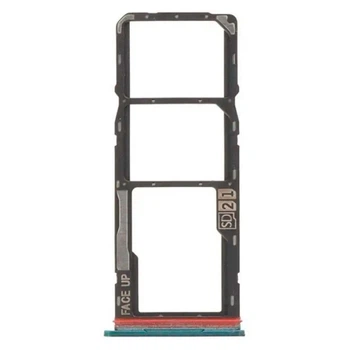 Держатель SIM-карты Motorola Moto G05, С разъемом на карту памяти, Синий - 704380