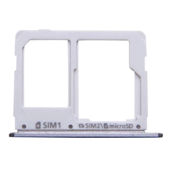 Держатель SIM-карты Samsung A310 Galaxy A3 Duos / A510 Galaxy A5 / A710 Galaxy A7, С разъемом на карту памяти, Серый - 189985