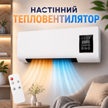 Настінний тепловентилятор 2000 Вт