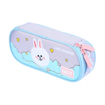 Пенал Yes Line Friends Dreamy PH-30 мягкий 533756 — для школы девочек первоклассницы фиолетовый.