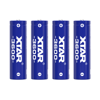 Акумуляторна батарея AA XTAR Blue 3600 1.5V Li-ion 2200mAh набір 4 шт. у кейсі | Стабільна напруга, 1200+ циклів заряду, захист