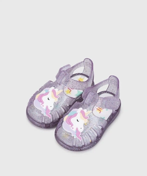 Сандалии для девочки Igor S10341 TOBBYUNICORNIO, цвет фиолетовый, размер 28, длина стопы 17.7 см