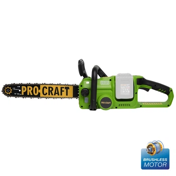 Аккумуляторная цепная пила Procraft PCA42/2 20В, бесщеточная, без АКБ и зарядного устройства, мощная и легкая
