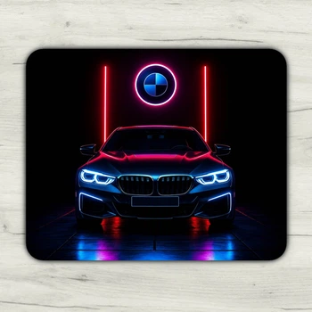 Килимок для миші BMW ігровий та офісний 24х20 нековзка гумова основа, точна поверхня для оптичної та лазерної мишки, зносостійкий, для роботи, ігор і навчання (51516)