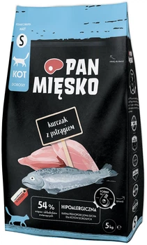 Сухий корм для кота Pan Mięsko Курка з фореллю S 5 кг (5905342292524)