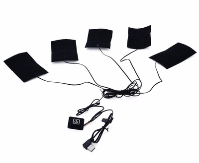 Электрическая грелка USB для обуви, одежды, детской коляски 11*7 см * 5 шт (с пяти частей)