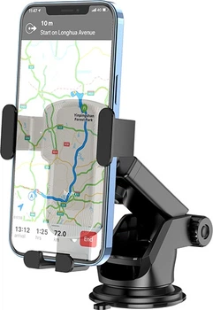 Автомобильный держатель для телефона HOCO CA104 Black Gray (6931474766236)