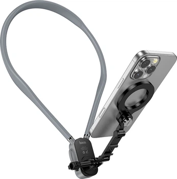 Крепление для телефона на шею HOCO K31 Black Gray (6942007664646)