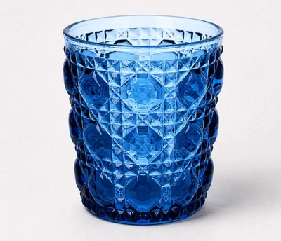 Цветные гранёные стаканы Spectrum Glass, сапфировые — 6 шт. 300 мл