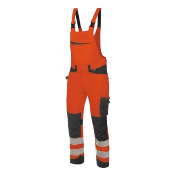 Напівкомбінезон сигнальний FLUO, оранжевий, розмір 54
