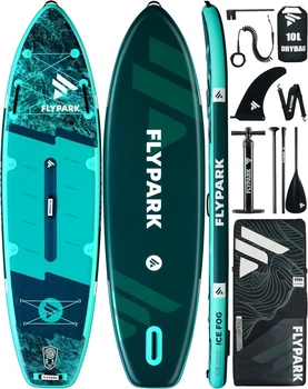 Надувна SUP дошка для плавання 335 см FLYPARK Ice Fog Emerald