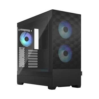 Корпус Fractal Design Pop Air RGB / без БЖ / ATX / Midi-Tower / 3x120mm ARGB / Glass / USB 3.0 / Black (101633460) - Уценка