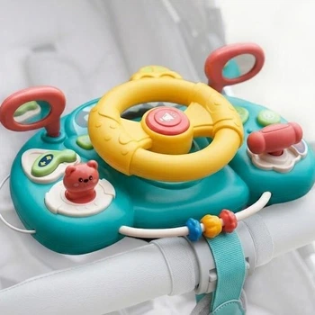 Детский игровой интерактивный руль на коляску Driving Toy со световыми и звуковыми эффектами 6209