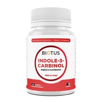 Индол 3 карбинол BIOTUS Indole-3-Carbinol 60caps