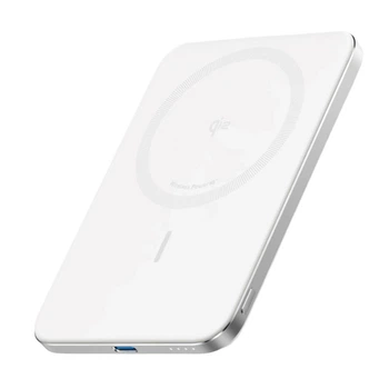 Повербанк Anker Nano MagGo Slim A1665 5000 mAh ультратонкий магнітний Qi2 MagSafe 20W White