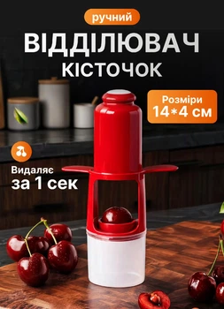 Машинка инструмент для удаления косточек вишни для черешни оливок с контейнером выдавливатель косточек вишни черешни