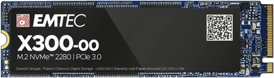 Dysk SSD Emtec X300 M2 SSD Power Pro 256GB M.2 2280 NVMe PCIe 3.0 x4 3D NAND (TLC) (EMTECSSD8)