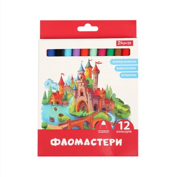 Фломастери 1Вересня Classic 12 кольорів
