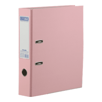 Папка-реєстратор А4 70мм BUROMAX 3017-10 ETALON PASTEL одностороння, рожева (24) /BM.3017-10c/