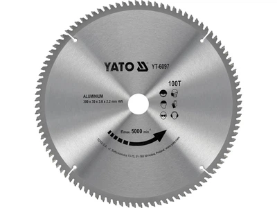 Диск пильный YATO по алюминию 300 x 30 x 3.0 x 2.2 мм 100 зубьев YT-6097