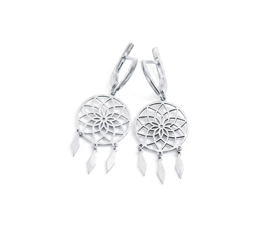 Сережки с оберегом ловец снов из MaxiUvelir 9639