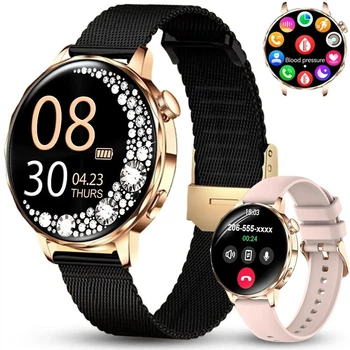 Умные смарт часы женские Lunessa Grace X2 smartwatch Bluetooth вызовы пульс уведомления спорт режимы для айфон андроид