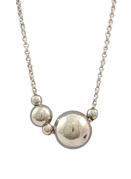 Колье серебряное "Шарики" 40-45 см NEC363-б