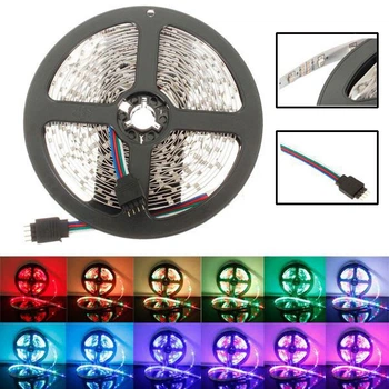 Світлодіодна стрічка SMD 5050-RGB для підсвічування телевізора 2м різнобарвна, Неонова LED підсвічування