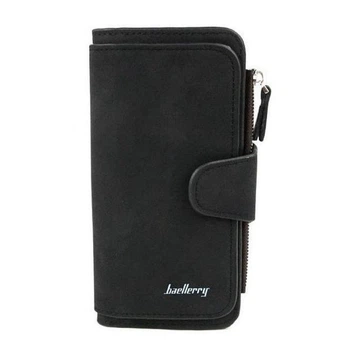 Женский замшевый кошелек Baellerry Forever N2345 Black женское мини портмоне на 10 отделений