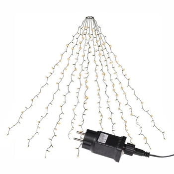 Гірлянда Кінський хвіст 300 LED White 15 ниток по 2 м