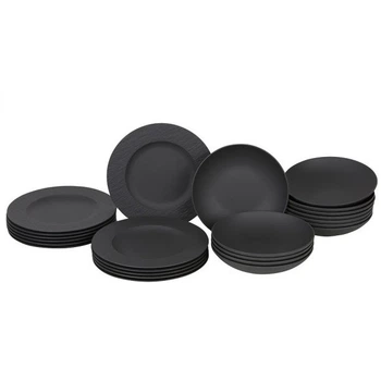 Столовий сервіз Villeroy & Boch Manufacture Rock 24 предмети 12 персон (1042392612)
