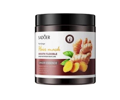Укрепляющая маска для волос с экстрактом имбиря Sadoer Smooth Flexible Ginger Nutrition Hair Care Mask 500 г (6942349710995)