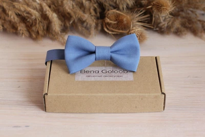 Галстук-бабочка Elena Goloob Blue серо-голубой