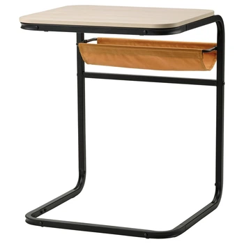 Стіл, імітація антрациту/темно-жовтої берези, 53x50 см IKEA OLSERÖD 205.253.56