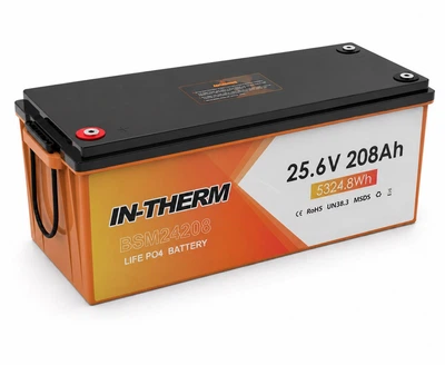 Акумулятор IN-THERM/BLUESUN LiFePO4 25.6 V 208 Ah 5324.8 Wh