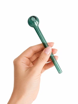 Скляна трубка для куріння Oil Long Standart Light Green