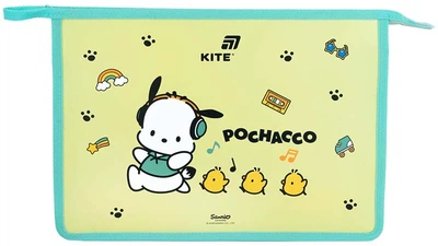 Папка на молнии Kite Pochacco A4+ Желтая (PC26-428)