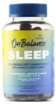 Suplement dla snu Aquilea OnBalance Sleep 60 żelek Smak Bananowy (8429603002105)