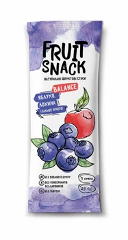 Пастила FRUIT SNACK яблуко + лохина 25г