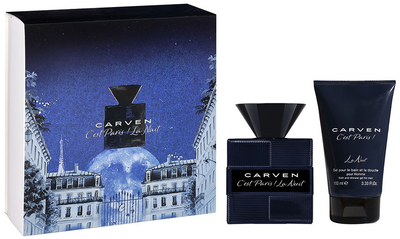 Zestaw męski Carven C'est Paris La Nuit Woda perfumowana 50 ml + Żel pod prysznic 100 ml (3355991226586)
