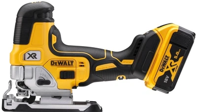 Wyrzynarka akumulatorowa DeWalt XR 18 V z chwytem korpusowym 2 akumulatorami 5 Ah i ładowarką (DCS335P2-QW) (5035048710722)