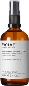 Тонер для лица Evolve Organic Beauty Liquid Radiance Glycolic осветляющий 100 мл (5060200047866)