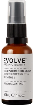 Сироватка для обличчя Evolve Organic Beauty Salicylic Rescue регулювання виділення себуму 30 мл (5060200047972)